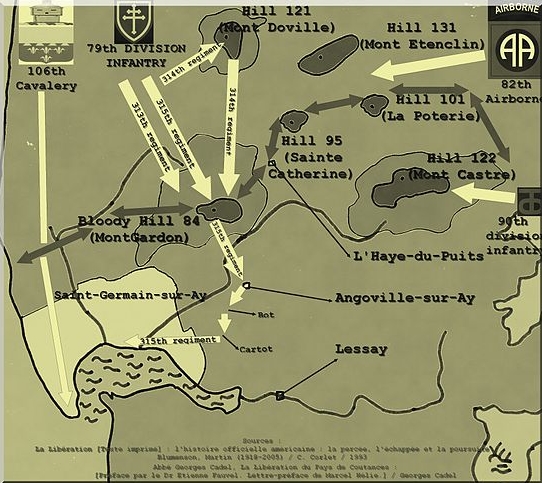 Carte situation debarquement